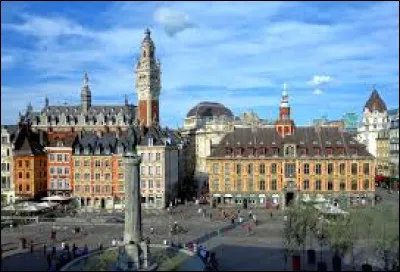 LILLE - Ville situ&eacute;e au nord de mon pays, non bord&eacute;e par la mer, travers&eacute;e par la De&ucirc;le.