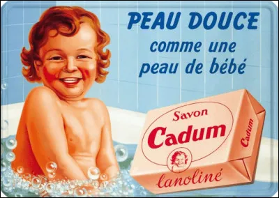 En quelle ann&eacute;e a &eacute;t&eacute; cr&eacute;&eacute;e la marque de gel douche "Cadum" ?