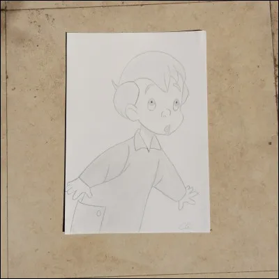 De quelle couleur est le pyjama de Michel ? Il est...