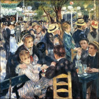 &Agrave; quel peintre fran&ccedil;ais doit-on la toile "Bal du moulin de la Galette" en 1876 ?