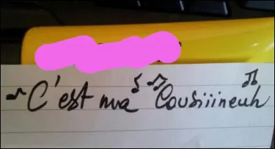 Aucun rapport avec la question précédente, je vous l'assure...