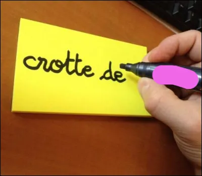 D'habitude, on le dit... mais là, c'est pour les besoins de la cause !