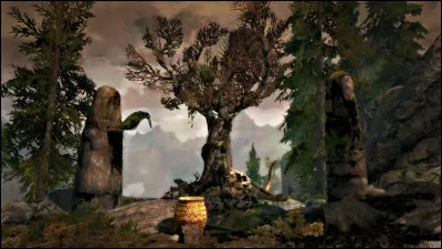 Un sanctuaire est dédié à Péryite, au Nord-Est de la ville de Markarth, en Bordeciel. Dans "TES5 : Skyrim", qui vénère Péryite à ce sanctuaire et nous lance la quête "Le seul remède" ?