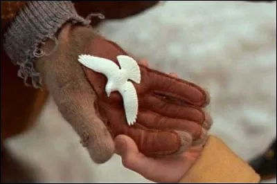 À quelle personne Kevin va-t-il donner la colombe que lui a donnée Mr. Duncan en signe d'amitié ?