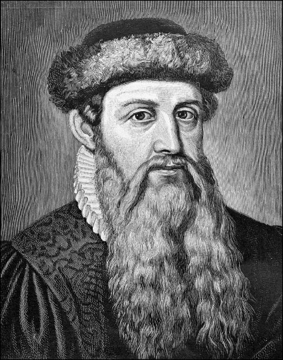 Quels étaient les métiers de Johannes Gutenberg ?