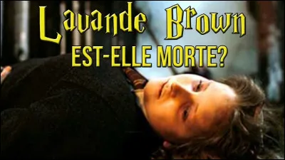 Est-ce que Lavande Brown meurt dans le livre ? Et si oui, par qui ?