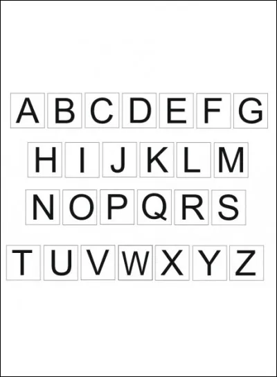 Quelles sont les lettres de l'alphabet que tu préfères ?