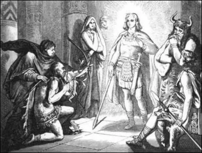 Complétez : 
"Baldur horfir þó út í..."