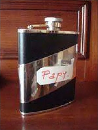 Comment appelle-t-on une fiole longue et étroite, faite de terre ou de verre, facile à transporter en poche ?