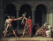 Quel peintre chef du courant noclassique a ralis 'Le serment des Horaces' ?