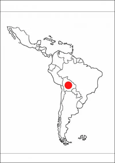 Comment s'appelle le pays marqué en rouge sur la carte ?