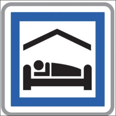 Est-ce que ce panneau indique la présence d'une auberge de jeunesse ?