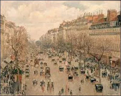 Quel boulevard parisien est représenté sur ce tableau de Camille Pissarro ?