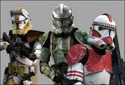 Quelle couleur est attribuée aux clones chargés de la sécurité de Coruscant ?