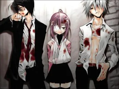 Dans ce manga, Michiru Kita possde les yeux Shinigami qui lui permettent de voir un cercle autour des cous des personnes qui vont bientt mourir. C'est dans :