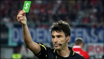 Vert, c'est pas faute ? Non, mais il l'a pris quand même...