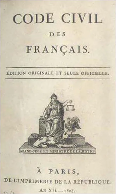 Napoléon est-il à l'origine du Code civil ?