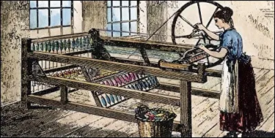 Machine à filer le coton employée au XIXe siècle :