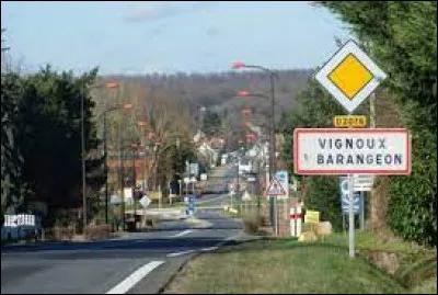 Nous terminons notre balade à l'entrée de Vignoux-sur-Barangeon. Ville de l'arrondissement de Vierzon, elle se situe dans le département ...