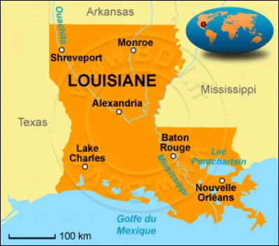 Quelle est la capitale de l'État américain de Louisiane ?