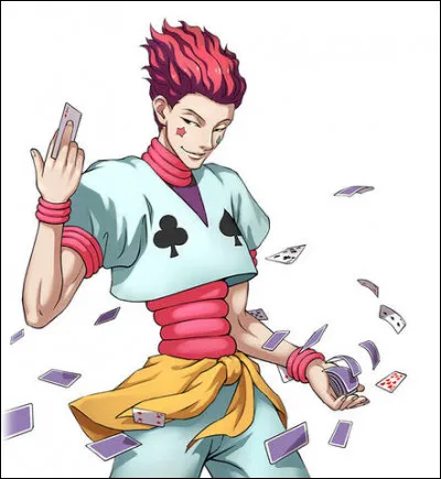 Dans le manga Hisoka ne devait pas avoir les cheveux rougeS mais de quel couleur s'agissait-il ?