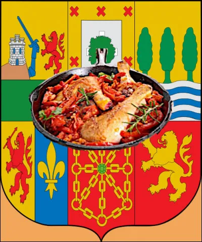 Devant des armoiries si complexes, un plat à l'aise dans ses baskets ! Surtout avec du piment, les belettes...