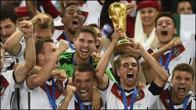 Wann wurde Deutschland Fußballweltmeister ?

Quand lAllemagne a-t-elle été championne du monde de football ?