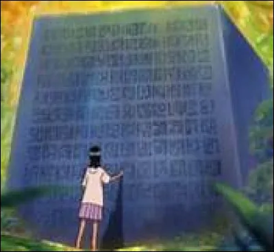 Sur quelle île Robin découvre-t-elle son premier ponéglyphe ?