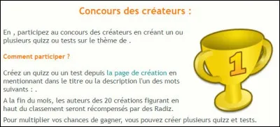 Lequel de ces thèmes a déjà été sélectionné au concours des créateurs  ?
