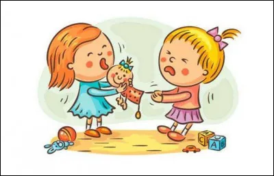 Si quelqu'un te vole un jouet, que fais-tu ?