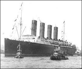 Paquebot coulé par une torpille allemande en 1915; la catastrophe fit 1 200 victimes ?