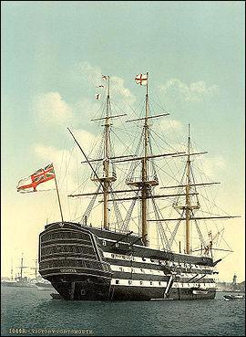 Vaisseau-amiral de Nelson à la bataille de Trafalgar ?