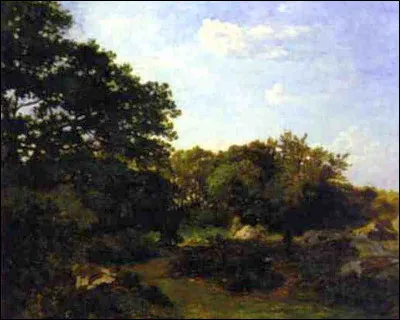 À qui doit-on cette toile représentant encore la forêt de Fontainebleau ?