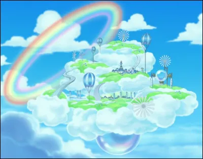 Comment s'appelle l'île où a été projetée Nami après Shabondy ?