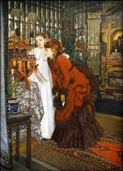 À quel peintre doit-on cette peinture intitulée ''Jeunes femmes regardant des objets japonais'' en 1869 ?