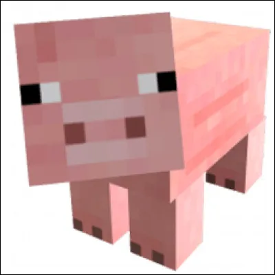 Que mangent les cochons dans "Minecraft" ?