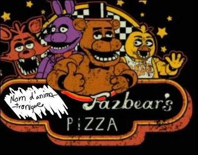 Comment les quatre animatroniques principaux, qui sont les plus présents, de "Five Nights at Freddy's" 1, s’appellent-ils ?