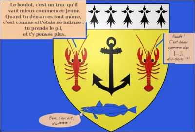 Tiens, c'est &eacute;tonnant ! Ils ne sont pas de mauvais homards, aujourd'hui (&agrave; part le merlu) : il y en a m&ecirc;me un qui fait une joke* !