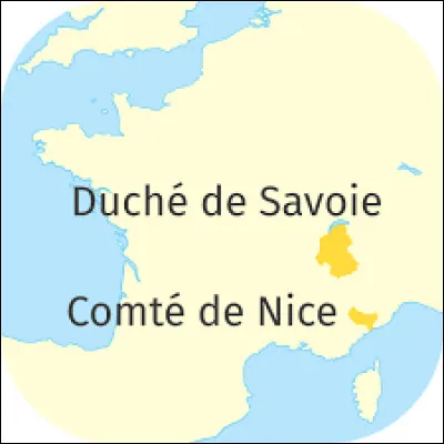 Quand la Savoie et Nice sont-elles rattachées à la France ?
