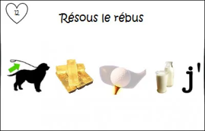 Que veut dire ce rébus ?