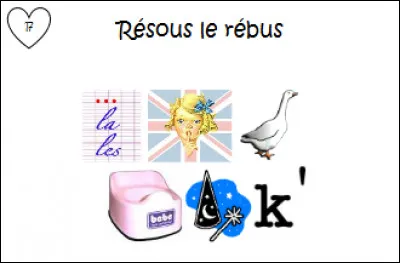 Que veut dire ce rébus ?