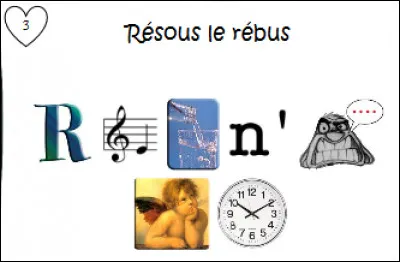 Que veut dire ce rébus ?