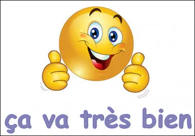 Comment dit-on : "Je vais bien" ?