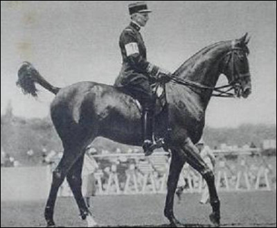 Sur quel cheval Xavier Lesage a-t-il gagné les JO de Los Angeles en 1932 ? (dressage individuel)