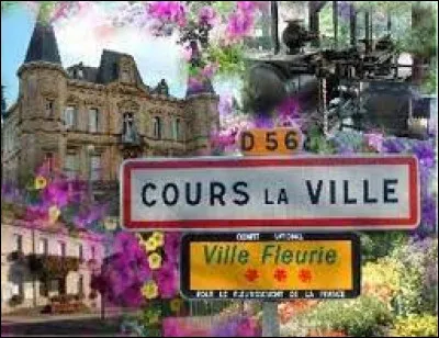 Commune de l'arrondissement de Villefranche-sur-Saône, Cours-la-Ville se situe dans le département ...