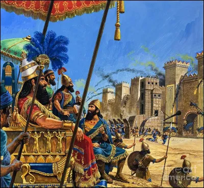 Ce roi assiégea en 587 av J.-C la ville de Jérusalem la détruira et déporta son peuple. Qui est-il ?