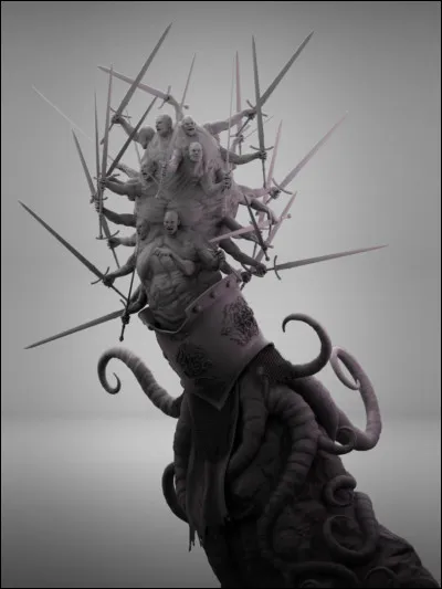 Quelle est cette puissante créature géante munie de cent têtes et de cent bras ?