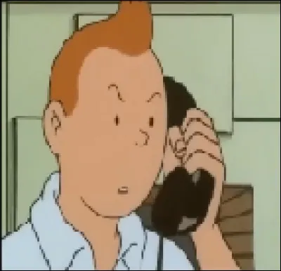À qui Tintin téléphone-t-il lorsqu'il trouve les deux autres parchemins  ?