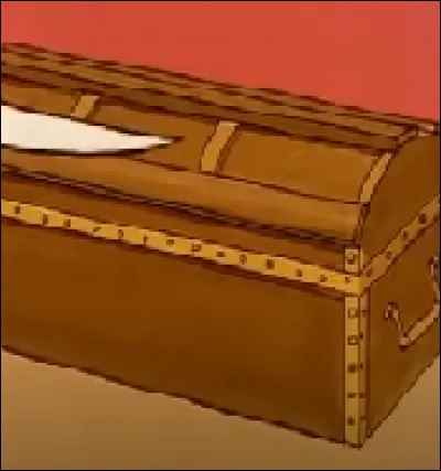 Où le Capitaine Haddock a-t-il trouvé ce coffre  ?
