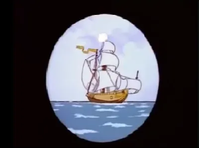 Un bateau apparaît et Rachkam le Rouge observe le drapeau de celui-ci.

De quel couleur es t-il  ?